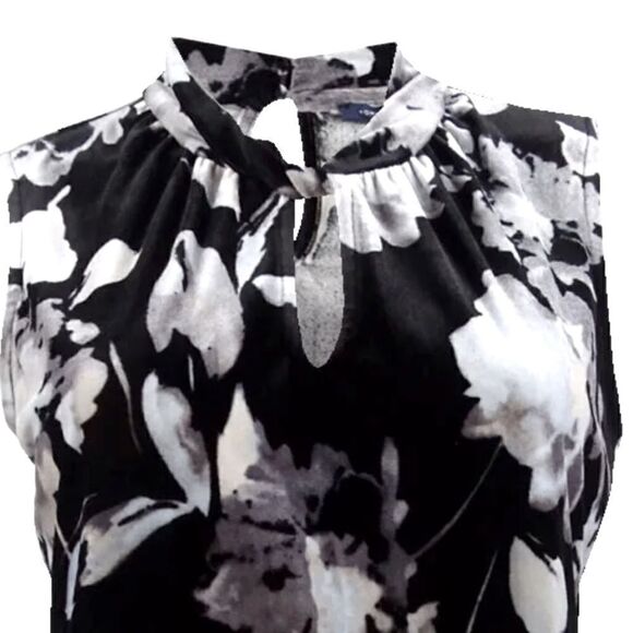 Tommy Hilfiger sleeveless velvet floral print top size XL - Picture 5 of 12